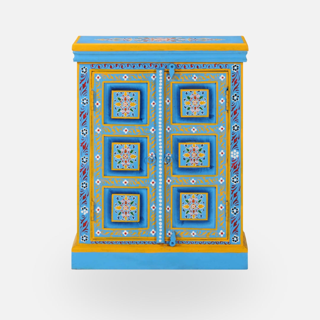 Vibrant Hand-Painted Design Sideboard