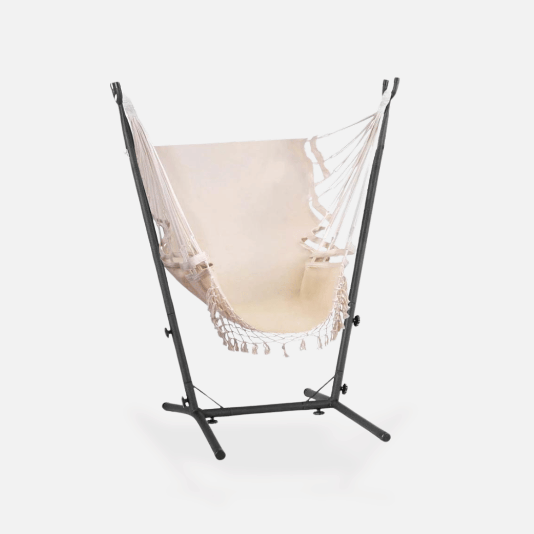 Boho-Chic Hanging Chair Hammock with Stand