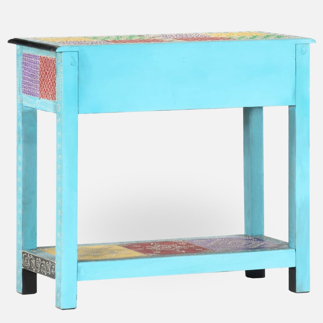 Hand-Painted Vibrant Console Table