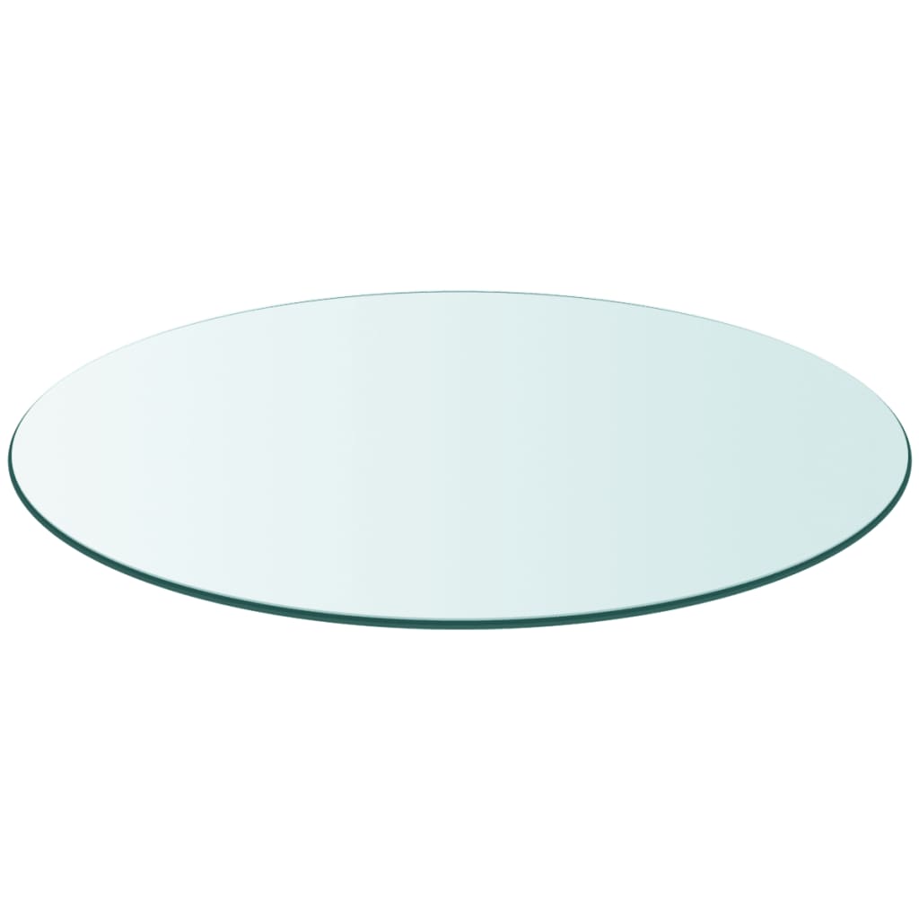 Modern Marvel: 300mm Round Tempered Glass Table Top for Stylish Spaces