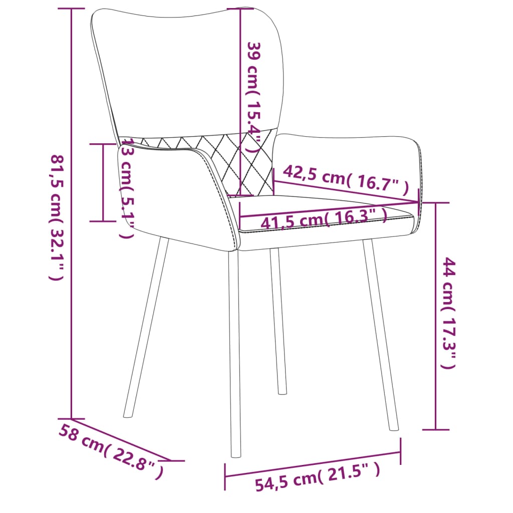 Luxurious Dining Experience: Set of 2 Dark Grey Fabric and Faux Leather Chairs