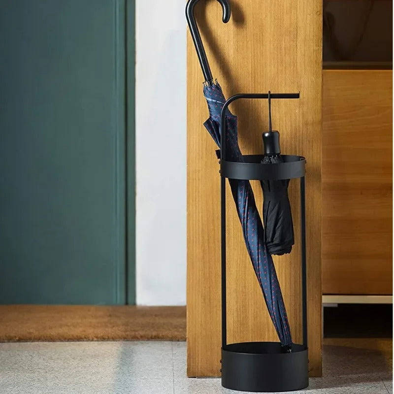 Nordic Minimalist Iron Umbrella Stand with Sleek Design