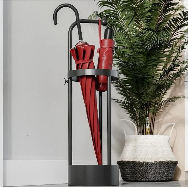 Nordic Minimalist Iron Umbrella Stand with Sleek Design