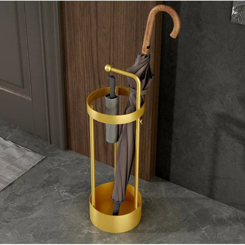 Nordic Minimalist Iron Umbrella Stand with Sleek Design