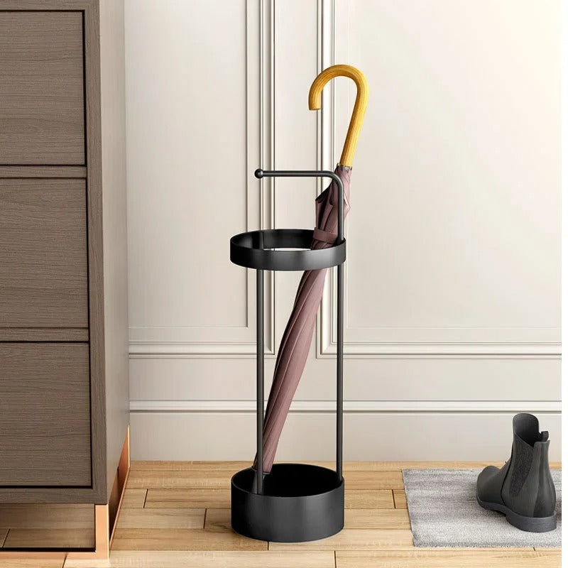 Nordic Minimalist Iron Umbrella Stand with Sleek Design