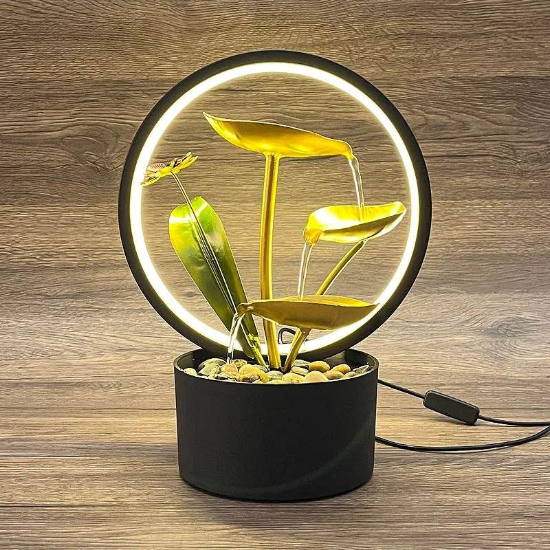 Lotus Indoor TableTop Waterfall