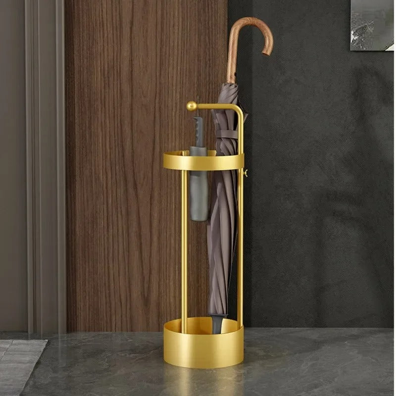 Nordic Minimalist Iron Umbrella Stand with Sleek Design