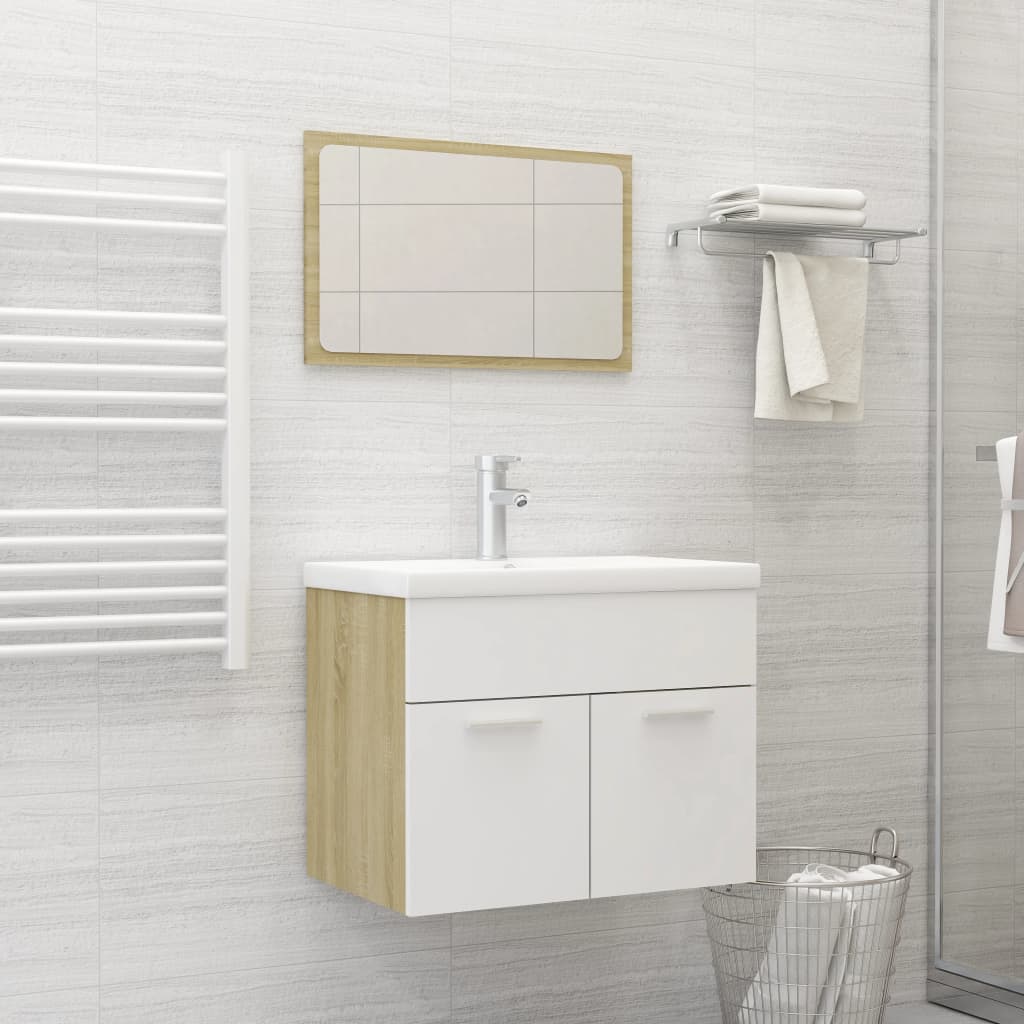 Revamp Your Bathroom: Stylish Grey Engineered Wood Furniture Set