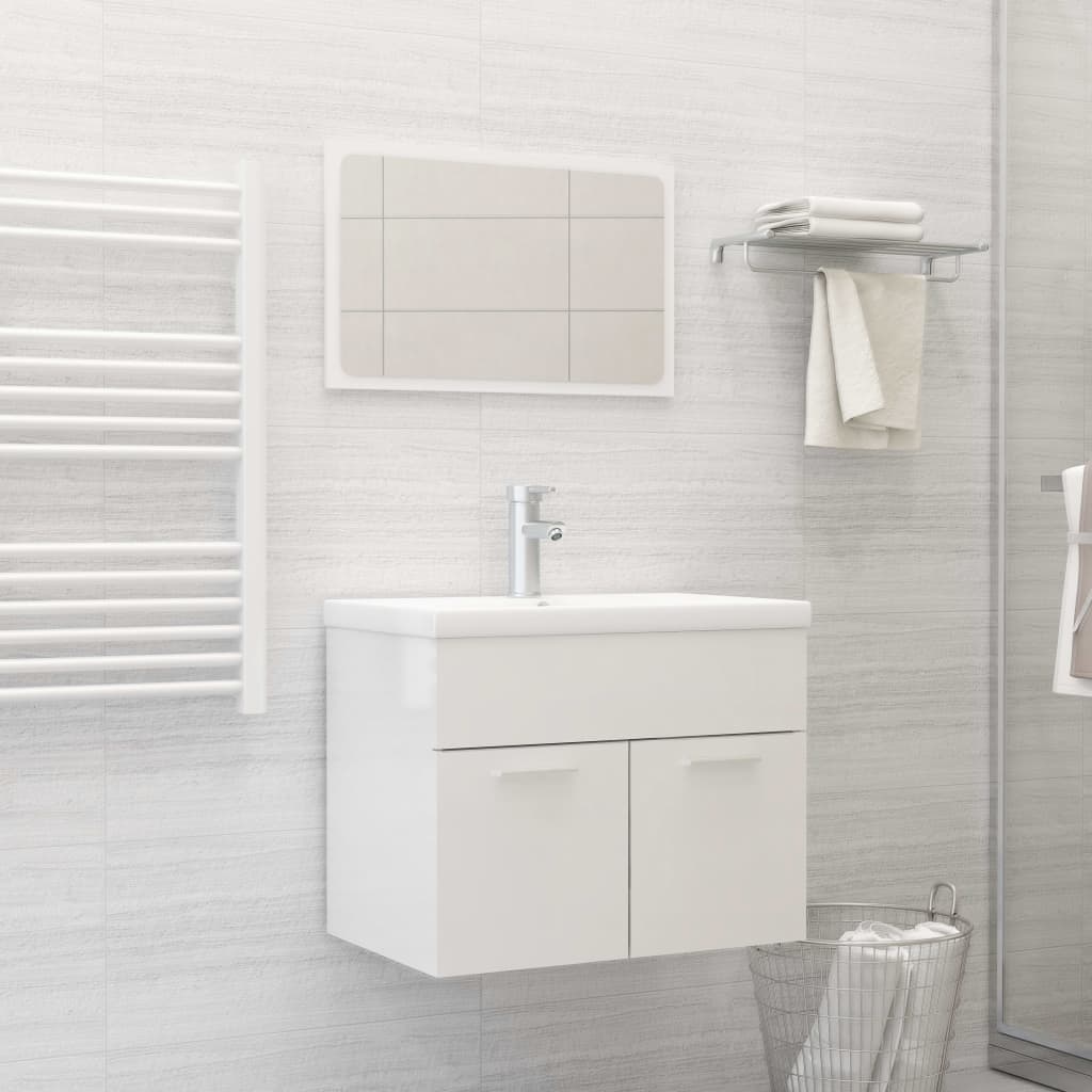 Revamp Your Bathroom: Stylish Grey Engineered Wood Furniture Set