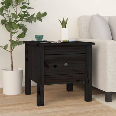 Contemporary Classic: Solid Pine Wood Side Table - 40x40x39 cm