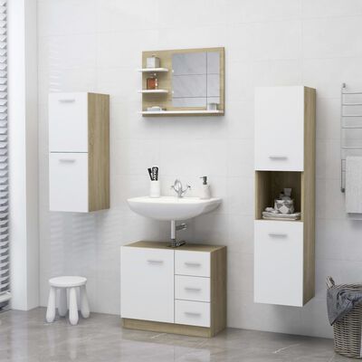 Bathroom Mirror & Shelf